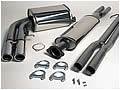 V70R, 2004 to 2008 2.5 inch CAT back System Twin Tailpipes