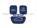 S/V/C70 1997 to 2005 (see info.) - Remote Fob 3 Button Set (Blue)